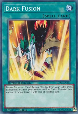 Dark Fusion (SGX3-ENA13) - Speed Duel GX: Duelists of Shadows 1st Edition