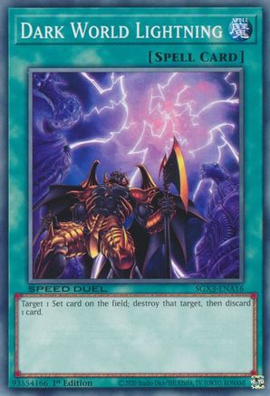 Dark World Lightning (SGX3-ENA16) - Speed Duel GX: Duelists of Shadows 1st Edition