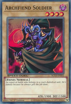 Archfiend Soldier (SGX3-ENE02) - Speed Duel GX: Duelists of Shadows 1st Edition