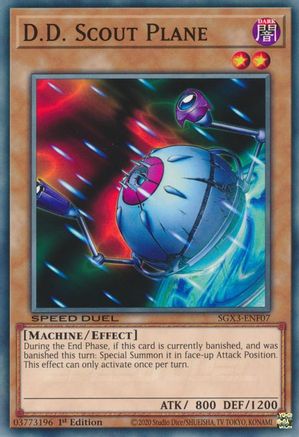 D.D. Scout Plane (SGX3-ENF07) - Speed Duel GX: Duelists of Shadows 1st Edition