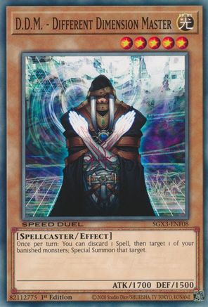 D.D.M. - Different Dimension Master (SGX3-ENF08) - Speed Duel GX: Duelists of Shadows 1st Edition