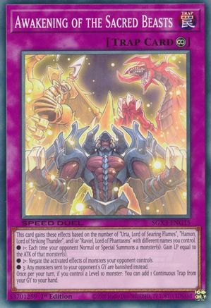 Awakening of the Sacred Beasts (SGX3-ENG15) - Speed Duel GX: Duelists of Shadows 1st Edition