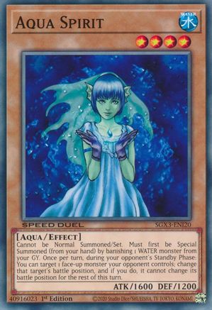 Aqua Spirit (SGX3-ENI20) - Speed Duel GX: Duelists of Shadows 1st Edition