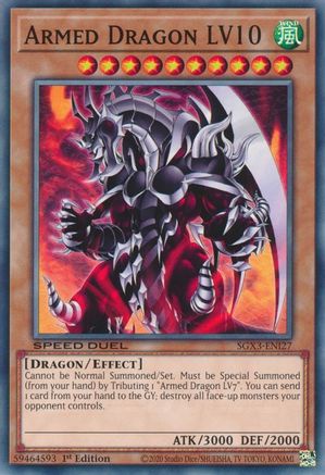 Armed Dragon LV10 (SGX3-ENI27) - Speed Duel GX: Duelists of Shadows 1st Edition
