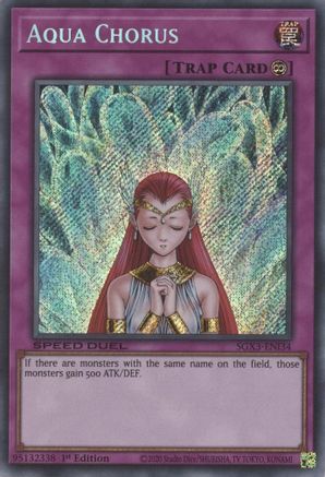 Aqua Chorus (Secret Rare) (SGX3-ENI34) - Speed Duel GX: Duelists of Shadows 1st Edition