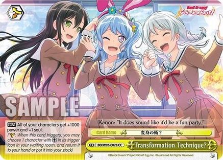 Transformation Technique? (BD/W95-E028 CC) - BanG Dream! Girls Band Party! 5th Anniversary