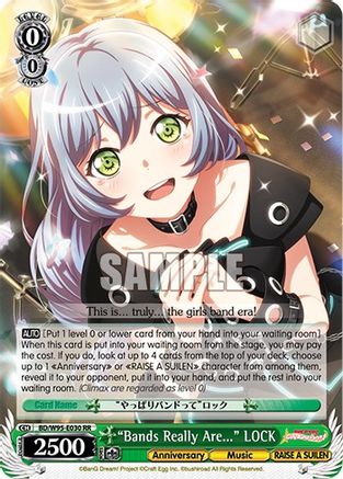 "Bands Really Are..." LOCK (BD/W95-E030 RR) - BanG Dream! Girls Band Party! 5th Anniversary