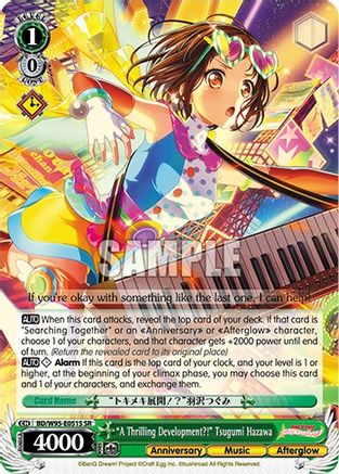 "A Thrilling Development?!" Tsugumi Hazawa (SR) (BD/W95-E051S SR) - BanG Dream! Girls Band Party! 5th Anniversary