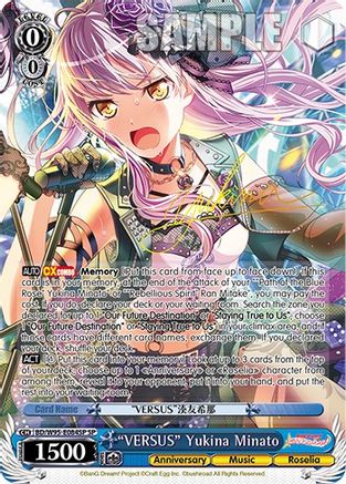 "VERSUS" Yukina Minato (SP) (BD/W95-E084SP SP) - BanG Dream! Girls Band Party! 5th Anniversary