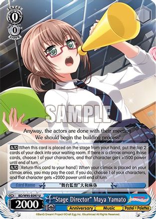 "Stage Director" Maya Yamato (BD/W95-E097 U) - BanG Dream! Girls Band Party! 5th Anniversary