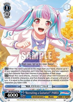 "Recruiting a Guitarist!" PAREO (BD/W95-E101 U) - BanG Dream! Girls Band Party! 5th Anniversary