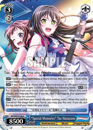 "Special Memories" Tae Hanazono (BD/W95-E106 U) - BanG Dream! Girls Band Party! 5th Anniversary