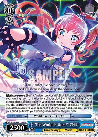 "The World is Ours!" CHU² (SR) (BD/W95-E111S SR) - BanG Dream! Girls Band Party! 5th Anniversary