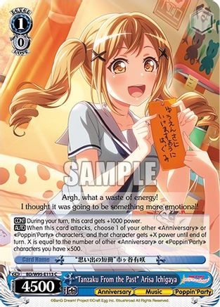 "Tanzaku From the Past" Arisa Ichigaya (BD/W95-E113 C) - BanG Dream! Girls Band Party! 5th Anniversary