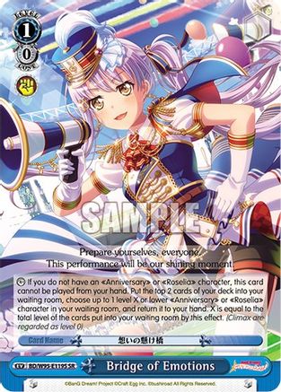 Bridge of Emotions (SR) (BD/W95-E119S SR) - BanG Dream! Girls Band Party! 5th Anniversary