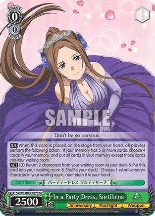 In a Party Dress, Sortiliena (SR) (SAO/S100-E037S SR) - Sword Art Online Animation 10th Anniversary