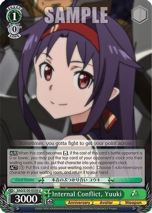 Internal Conflict, Yuuki (SAO/S100-E038 U) - Sword Art Online Animation 10th Anniversary