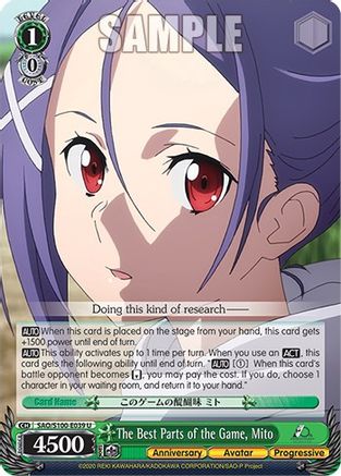 The Best Parts of the Game, Mito (SAO/S100-E039 U) - Sword Art Online Animation 10th Anniversary