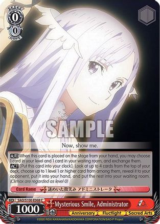 Mysterious Smile, Administrator (SAO/S100-E068 C) - Sword Art Online Animation 10th Anniversary