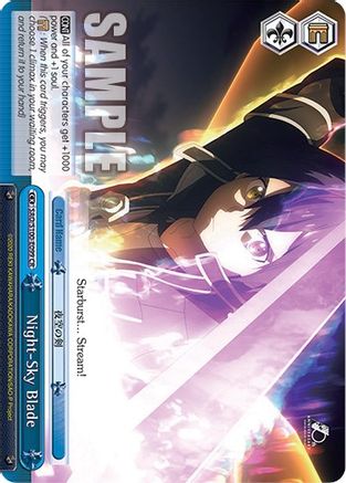 Night-Sky Blade (SAO/S100-E099 CR) - Sword Art Online Animation 10th Anniversary