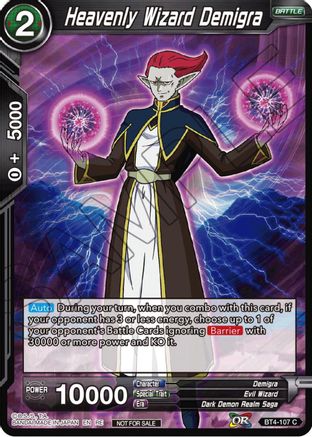 Heavenly Wizard Demigra (Championship Selection Pack 2023 Vol.1) (BT4-107) - Tournament Promotion Cards Foil