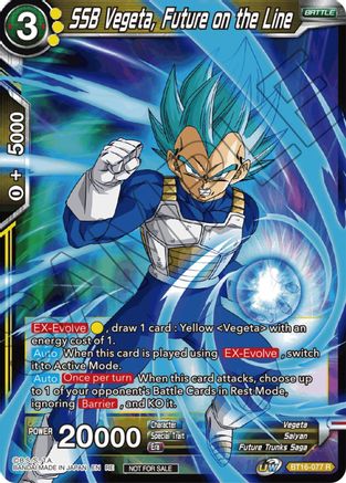 SSB Vegeta, Future on the Line (Championship Selection Pack 2023 Vol.1) (BT16-077) - Tournament Promotion Cards Foil