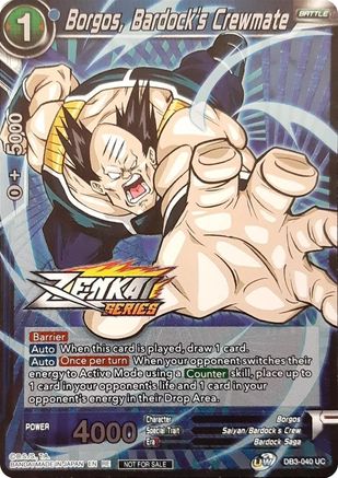 Borgos, Bardock's Crewmate (Event Pack 11) (DB3-040) - Tournament Promotion Cards Foil