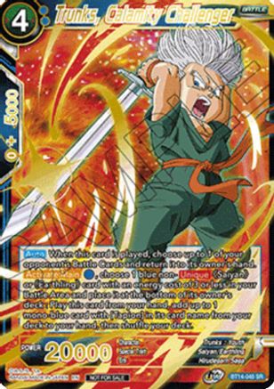 Trunks, Calamity Challenger (Alt. Art Card Set 2023 Vol. 1) (BT14-045) - Tournament Promotion Cards Foil