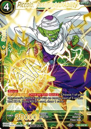 Piccolo, Assimilated Ability (Alt. Art Card Set 2023 Vol. 1) (DB1-048) - Tournament Promotion Cards Foil