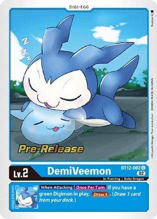 DemiVeemon (BT12-002) - Across Time Pre-Release Cards Foil