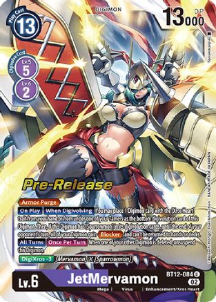 JetMervamon (BT12-084) - Across Time Pre-Release Cards Foil