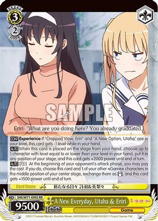 A New Everyday, Utaha & Eriri (SHS/W71-E002 RR) - Saekano How to Raise a Boring Girlfriend. flat