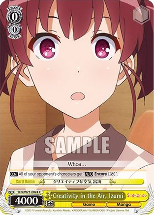 Creativity in the Air, Izumi (SHS/W71-E024 C) - Saekano How to Raise a Boring Girlfriend. flat
