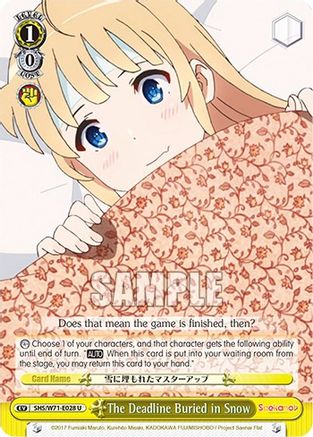The Deadline Buried in Snow (SHS/W71-E028 U) - Saekano How to Raise a Boring Girlfriend. flat