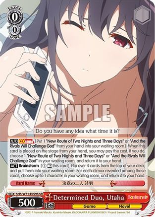 Determined Duo, Utaha (SR) (SHS/W71-E059S SR) - Saekano How to Raise a Boring Girlfriend. flat