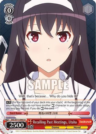 Recalling Past Meetings, Utaha (SHS/W71-E065 U) - Saekano How to Raise a Boring Girlfriend. flat