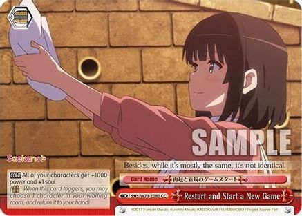 Restart and Start a New Game (SHS/W71-E080 CC) - Saekano How to Raise a Boring Girlfriend. flat