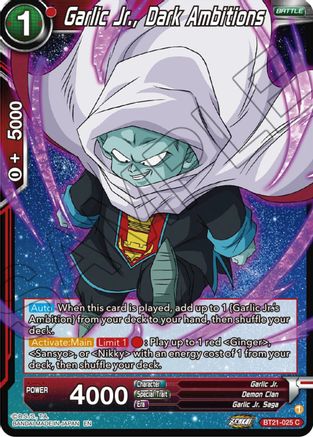 Garlic Jr., Dark Ambitions (BT21-025) - Wild Resurgence Foil