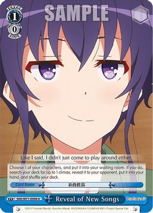 Reveal of New Songs (SHS/W71-E098 U) - Saekano How to Raise a Boring Girlfriend. flat
