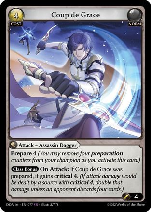 Coup de Grace (077) - Dawn of Ashes 1st Edition Foil