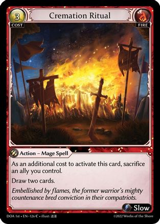 Cremation Ritual (126) - Dawn of Ashes 1st Edition Foil