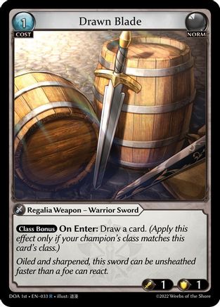 Drawn Blade (033) - Dawn of Ashes 1st Edition Foil