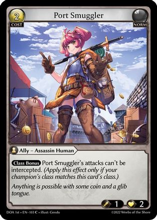 Port Smuggler (103) - Dawn of Ashes 1st Edition Foil