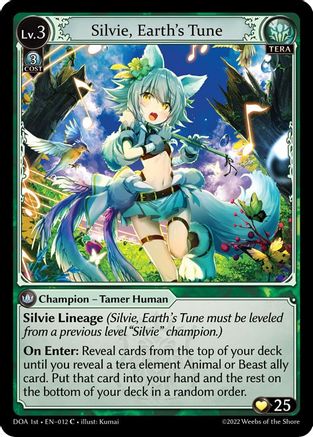 Silvie, Earth's Tune (012) - Dawn of Ashes 1st Edition Foil