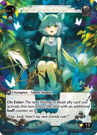 Silvie, Wilds Whisperer (CUR) (010) - Dawn of Ashes 1st Edition Foil