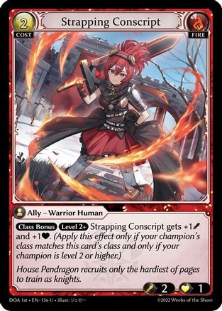 Strapping Conscript (156) - Dawn of Ashes 1st Edition Foil