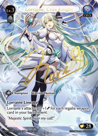 Lorraine, Crux Knight (CSR) (006) - Dawn of Ashes Starter Decks Foil