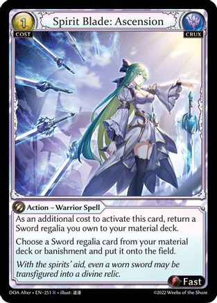 Spirit Blade: Ascension (251) - Dawn of Ashes Alter Edition Foil