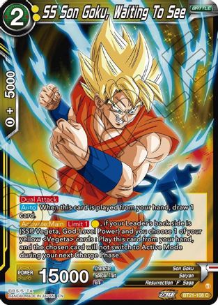SS Son Goku, Waiting To See (BT21-108) - Wild Resurgence
