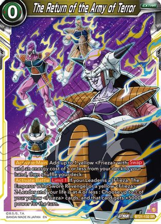 The Return of the Army of Terror (BT21-132) - Wild Resurgence Foil